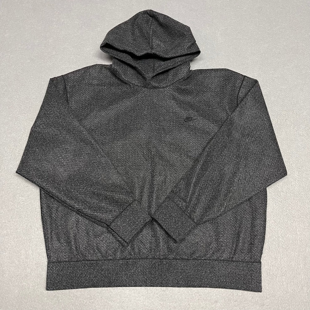 Nike Tech Pack Hoodie Men XL Grey Therma-FIT ADV Textured Knit Baggy Loose Fit